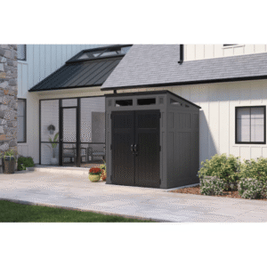 Suncast Modernist 6 ft. × 5 ft. Storage Shed with Tool Hook - Image 9