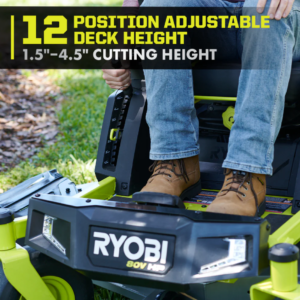 RYOBI 80V HP Brushless 54 in. Battery Electric Cordless Zero Turn Mower & Mulch Kit - Image 8