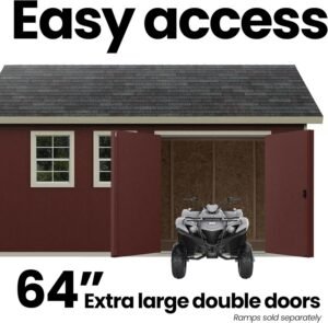 Handy Home Products Scarsdale 12 ft. × 16 ft. DIY Wood Storage Shed with Floor - Image 6