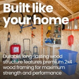 Handy Home Products Scarsdale 12 ft. × 16 ft. DIY Wood Storage Shed with Floor - Image 8