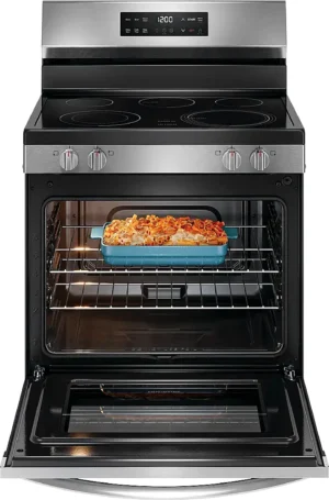 Frigidaire FCRE3062AS 30-inch Freestanding Electric Range with EvenTemp, Stainless Steel - Image 4