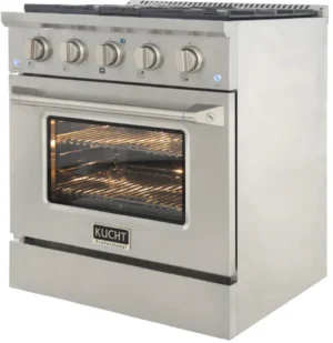 Kucht Professional 30-Inch 4.2 cu. ft. Gas Range with Convection Oven in Titanium - Image 5