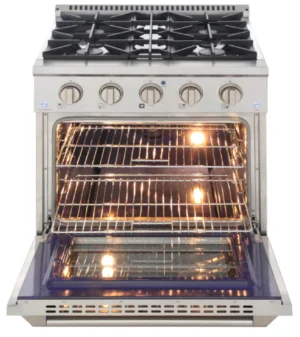 Kucht Professional 30-Inch 4.2 cu. ft. Gas Range with Convection Oven in Titanium - Image 6