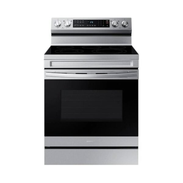 Samsung 6.3 cu. ft. Smart Freestanding Electric Range with No-Preheat Air Fry, Stainless Steel NE63A6511SS