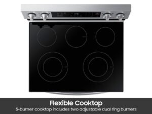 Samsung 6.3 Cu. Ft. Smart Freestanding Electric Range NE63A6311SS - Image 5