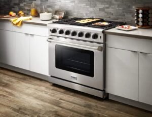 Thor Kitchen LRG3601U 36-Inch Professional Freestanding Gas Range with Convection Oven, Stainless Steel - Image 7