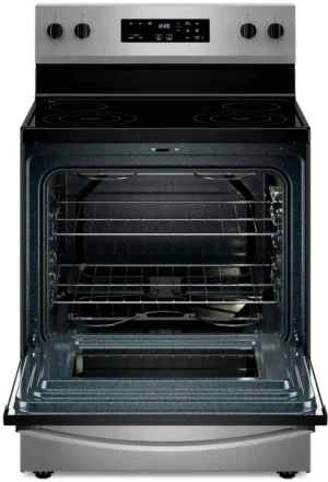 Whirlpool WFE535S0JS 5.3 cu. ft. Freestanding Electric Range with Fan Convection and Frozen Bake Technology, Stainless Steel - Image 4