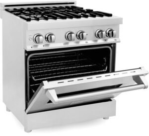ZLINE 30-Inch Legacy Dual Fuel Range with Gas Cooktop & Electric Convection Oven, Stainless Steel (RA30) - Image 6