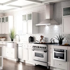 ZLINE 36 in. 4.6 cu. ft. Legacy Dual Fuel Range with 6 Burner Gas Cooktop and Electric Convection Oven in Stainless Steel (RA36) - Image 9